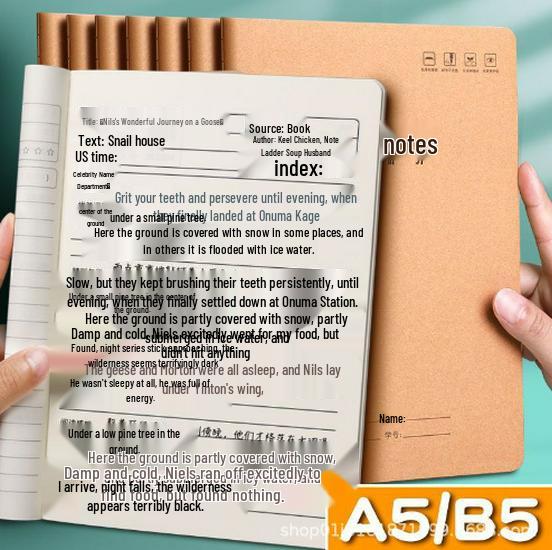 Good Words & Sentences Notebook: Reading & Excerpt Record for Primary Students