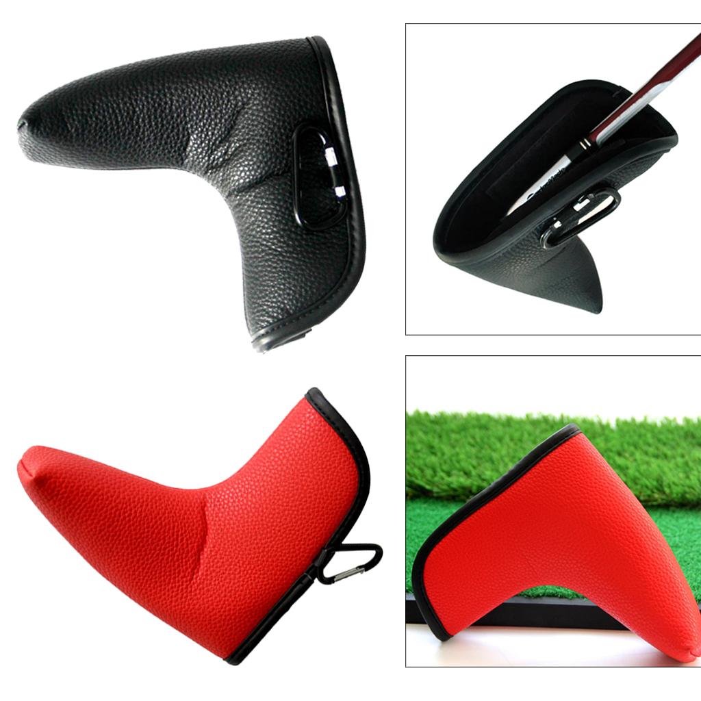 Closure Golf Putter Blade Head Cover for Available In 2 Colors