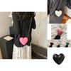 Chic Heart-shaped Crossbody Bag Trendy Street Style 2024 New Women's Fashion