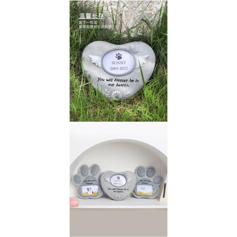 Creative Resin Simulation Pet Memorial Tombstone For Dog Cat Small Animal Craft Ornament