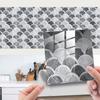 10PCS 15*15cm Tile Stickers Waterproof Marble Grain 3D Wall Sticker PVC Colorful Tile Wall Sticker