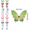 Spring Colorful Butterfly Shaped Paper String Garland Hanging for Wedding Birthday Party Baby Shower Decoration Kids Room Decor