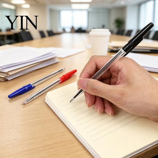 Fine Point Ballpoint Pens 10PCS Pens, 1.0mm Conical Tip Anti Leakage Gel Quick Dry Ink Comfortable Grip Smooth Writing Pen for Office And School