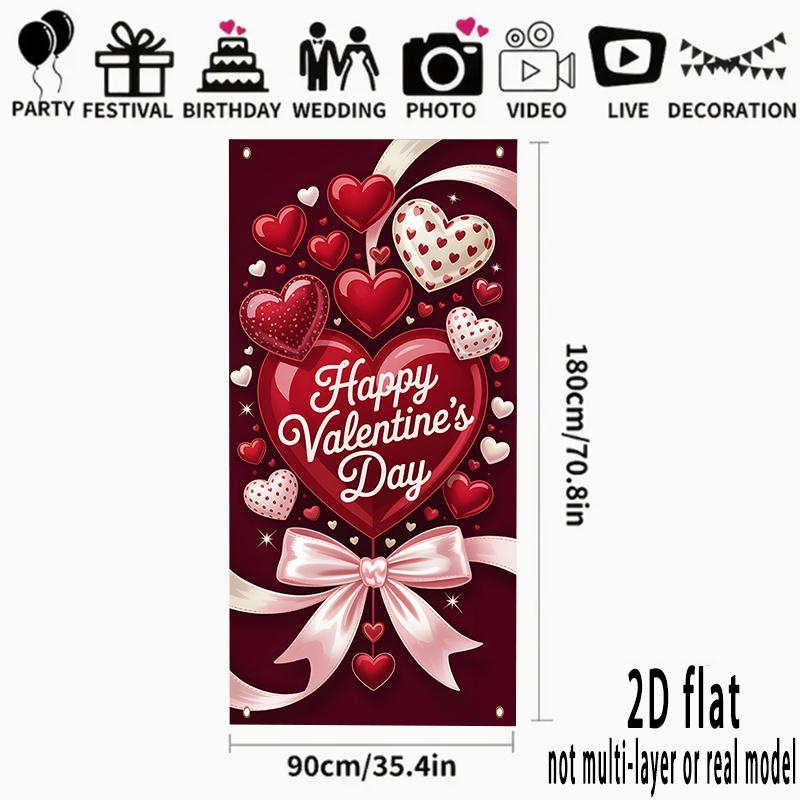 2D Flat - 2D Banner 2D Flat - 2D Banner 1pc 2D Flat Design Banner Valentines Day For Wedding Valentines Day