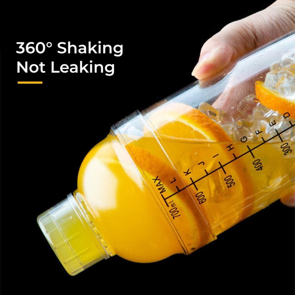 300/500/700/1000ml Akrylový šejkr na mléčný čaj Koktejlový šejkr na džus Láhev Mixér na džus Barové potřeby