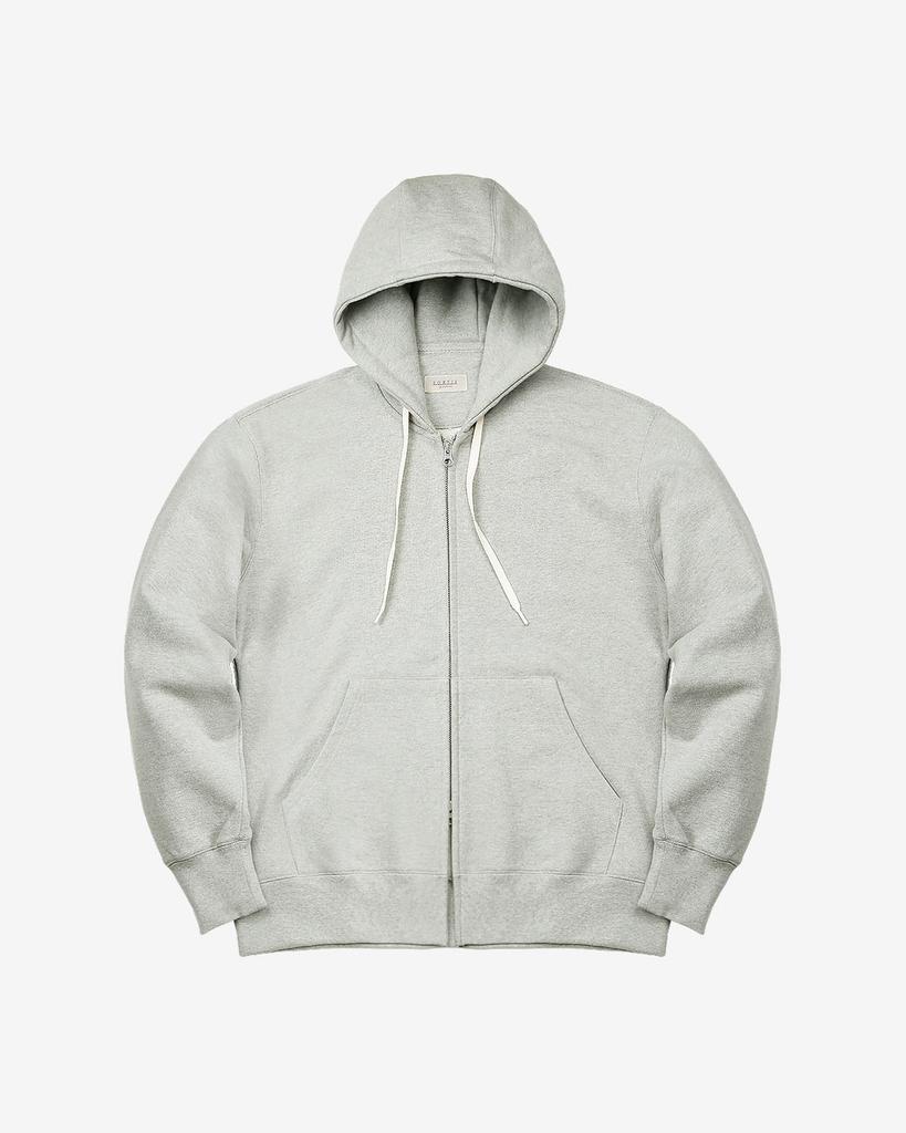 Sortie 2-Way Essential Sweat Hooded Zip-Up (Melange Gray)