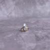Natural Moonstone and Labradorite Ring , Blue Flashy Two Gemstone Ring , Sterling Silver Labradorite Ring , Bridesmaid Gift , Gift for Her