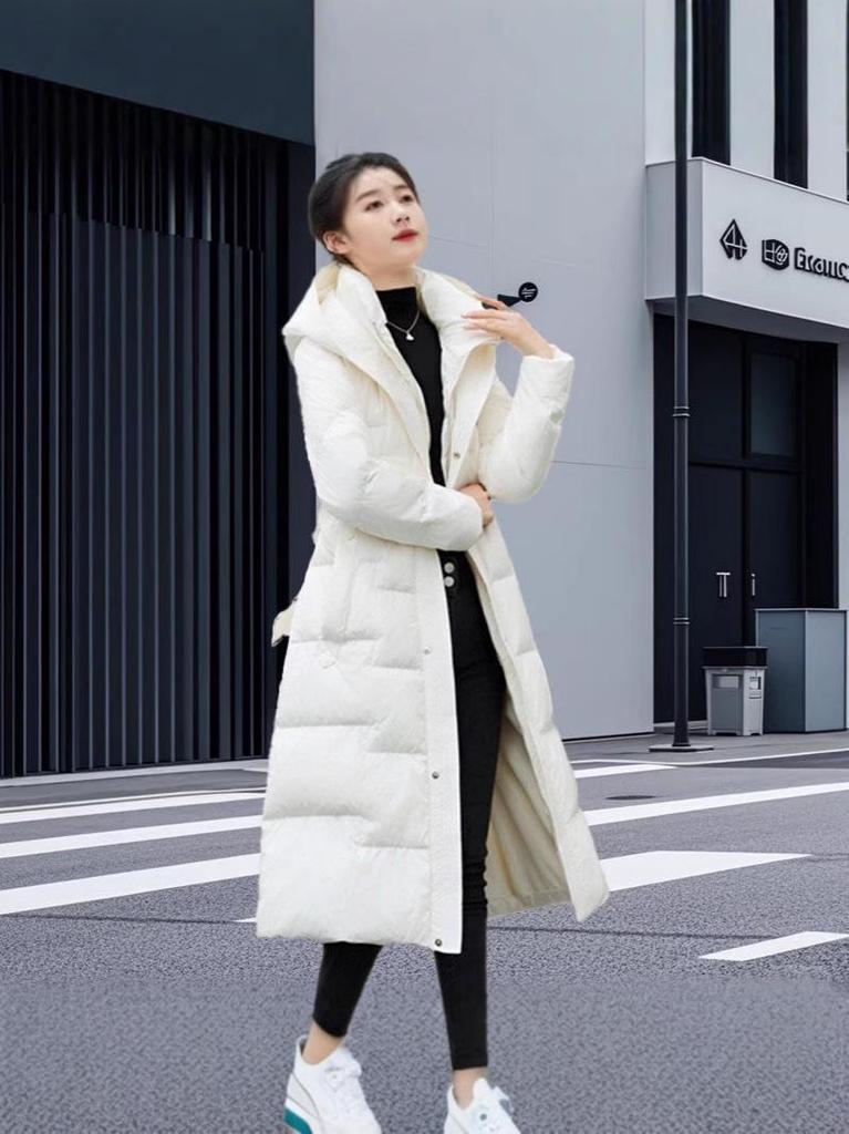 Women's High-Quality Mid-Length Winter Down Jacket