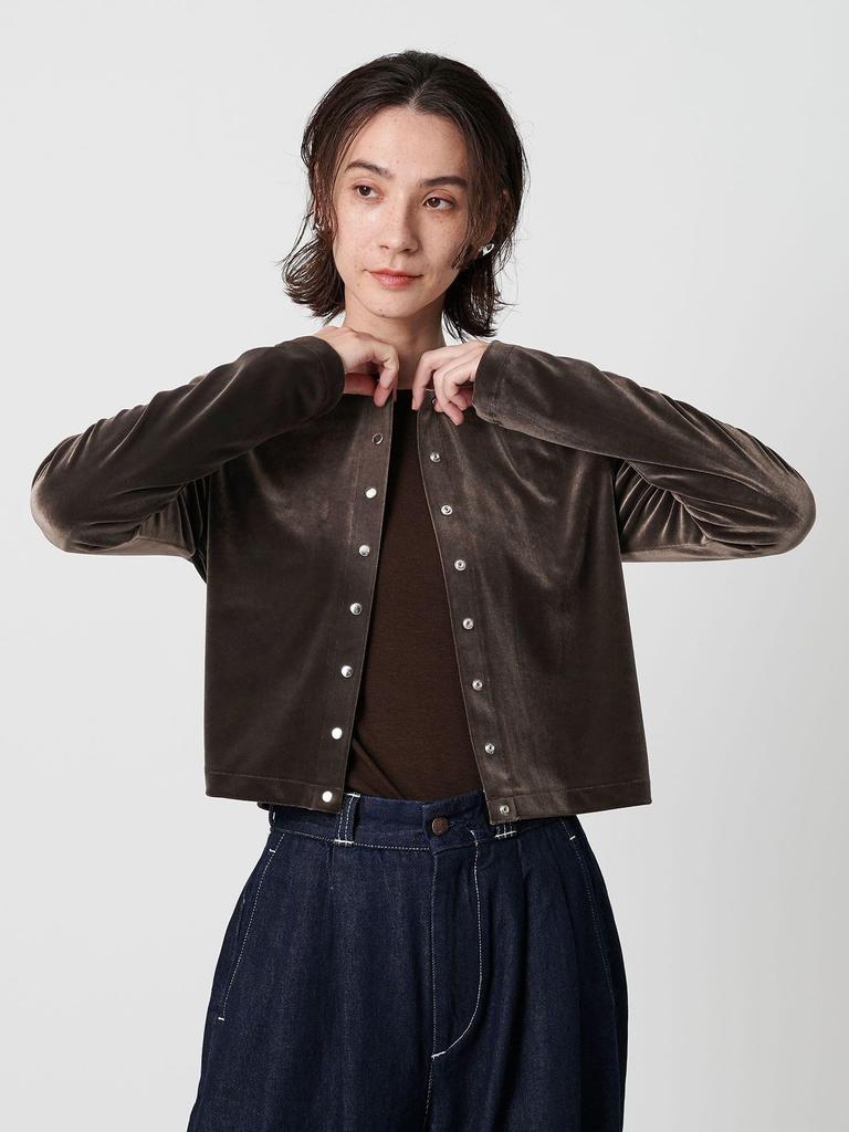 Beauty & Youth United Arrows Velour Compact Cardigan 16272000000 2700 MOCA (27) FREE