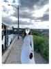 Gray Striped Knit Dress Set for Women: 2025 Autumn Korean Style Long Dress