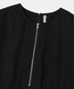 NOIRER FOR WOMAN Cotton-Poplin Zip-Up Balloon Dress (Black)