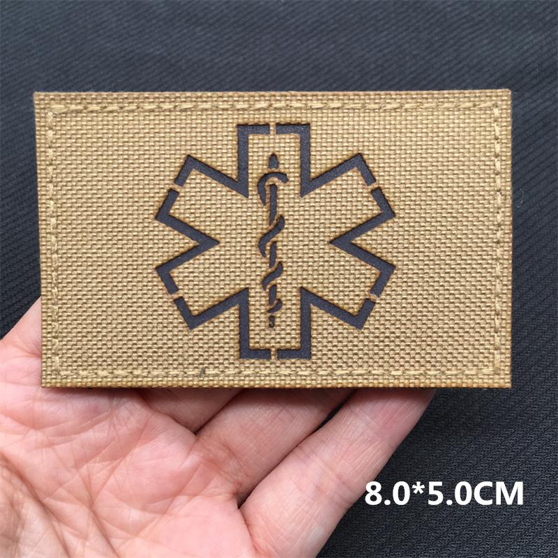Multicam Ir Tactical Patches Blood Type Reflective Lsrael Flag Patches On Backpack Clothing Outdoor Badges Hookloop