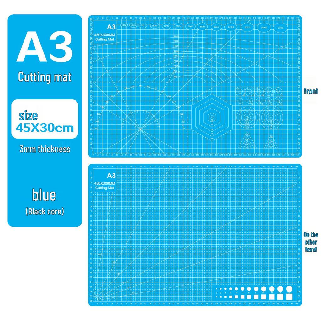 A3 3mm Extra Thick Cutting Mat: Handmade, Durable Pad for Paper Cutting & Writing