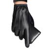 Black Full Finger Mittens Punk PU Leather Gloves Fashion Driving Gloves  Outdoor