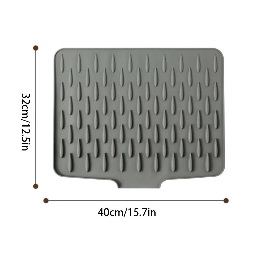2025 New Silicone Worktop Saver No Spill Heat Resistant Drainer Mat Multi-Function Countertop Protector for Kitchen Sink