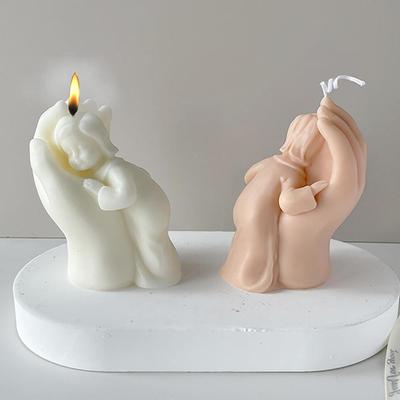 1PC Mama Hände beschwichtigen Baby Silikon Kerzenformen für DIY Aromath Wachs Seife liefert Home Decor