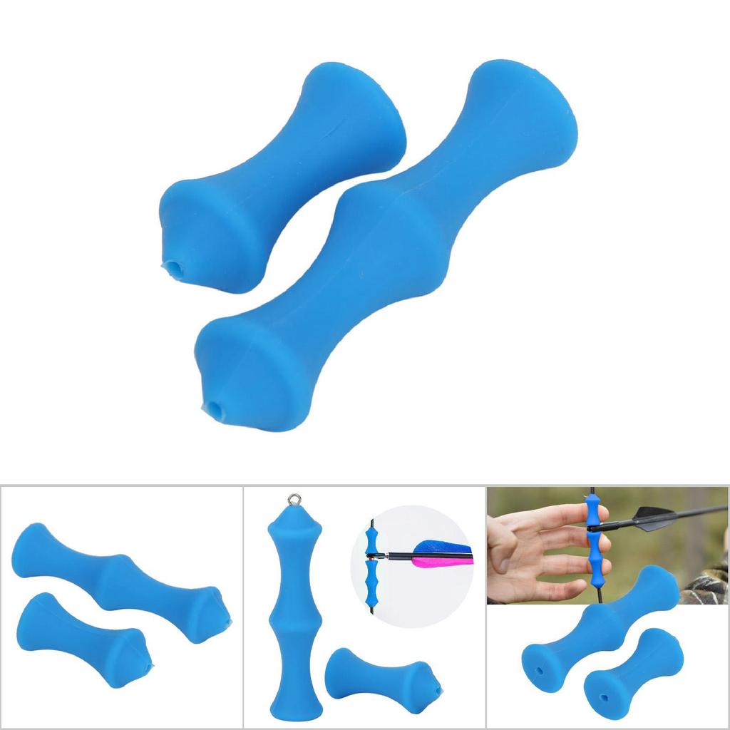 Useful Outdoor Shooting Accessory  or Gear Archery Bow String Silicone(black)