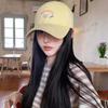 Casual Embroidery Baseball Cap Cartoon Cat Breathable Sunshade Hat Adjustable Wide Brim Hat