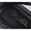 Chanel G46613 CC Logos Matelassé/Kette Plateau Sandalen Schuhe 37 1/2C Schwarz / goldGebraucht