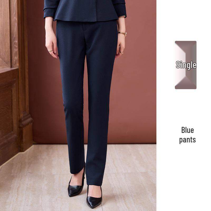 Luxury Women's Autumn/Winter Suit Set for Jewelry Store, Hotel Receptionist, and Salon Workwear