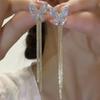 Elegant Zircon-studded Butterfly Golden Tassel Earrings For Women Personalized Daily Accessories Party Jewelry Birthday Gifts