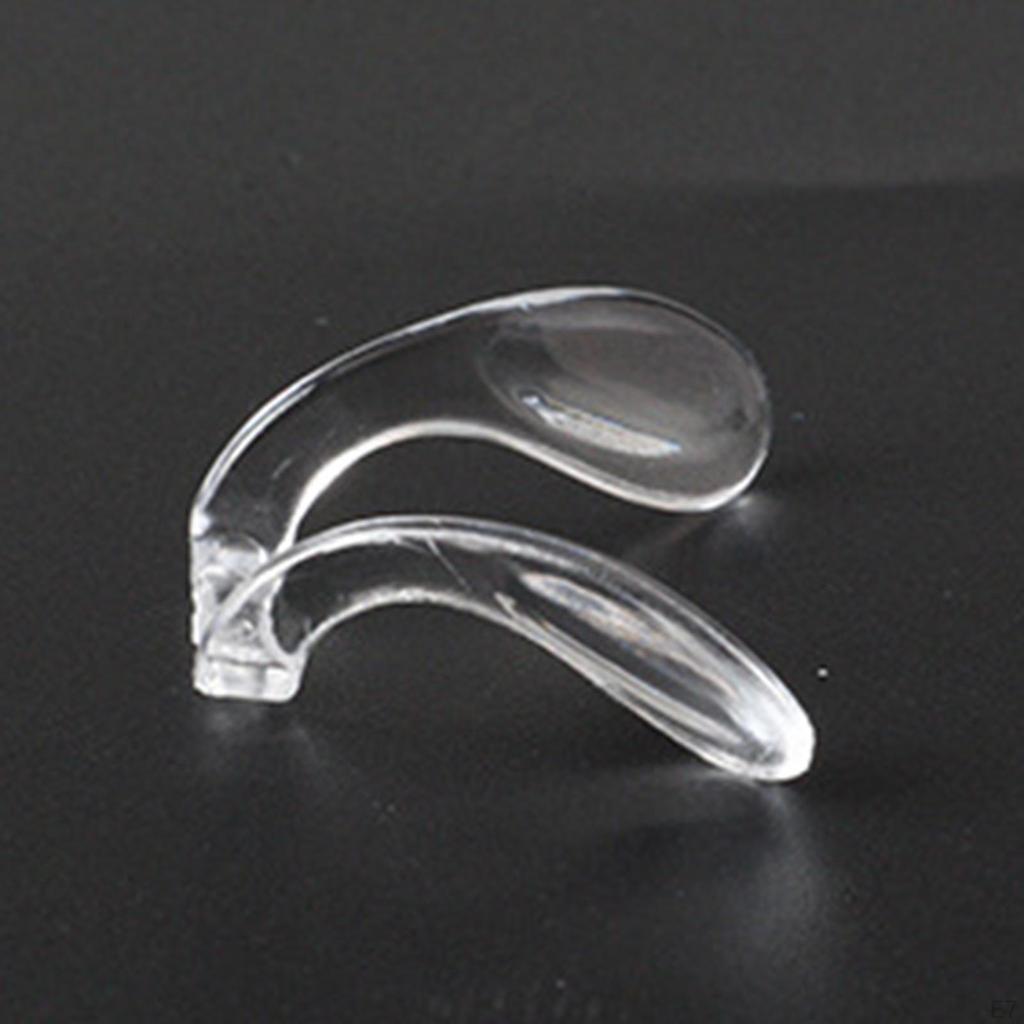 2 Pieces Eyeglasses Nose Pads, Replacement, Easy To Use, Transparent Support Practical Nosepads