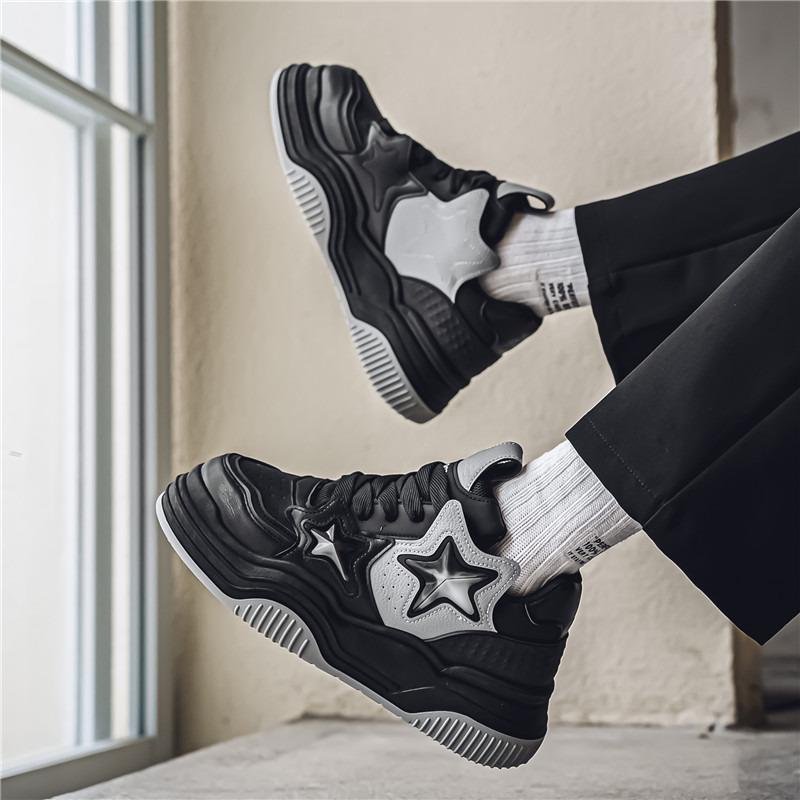Street Platform Skateboard Schuhe Herren Mode Sterne Designer Schuhe Herren Trendy Casual Herren Leder Sneaker zapatillas de hombre