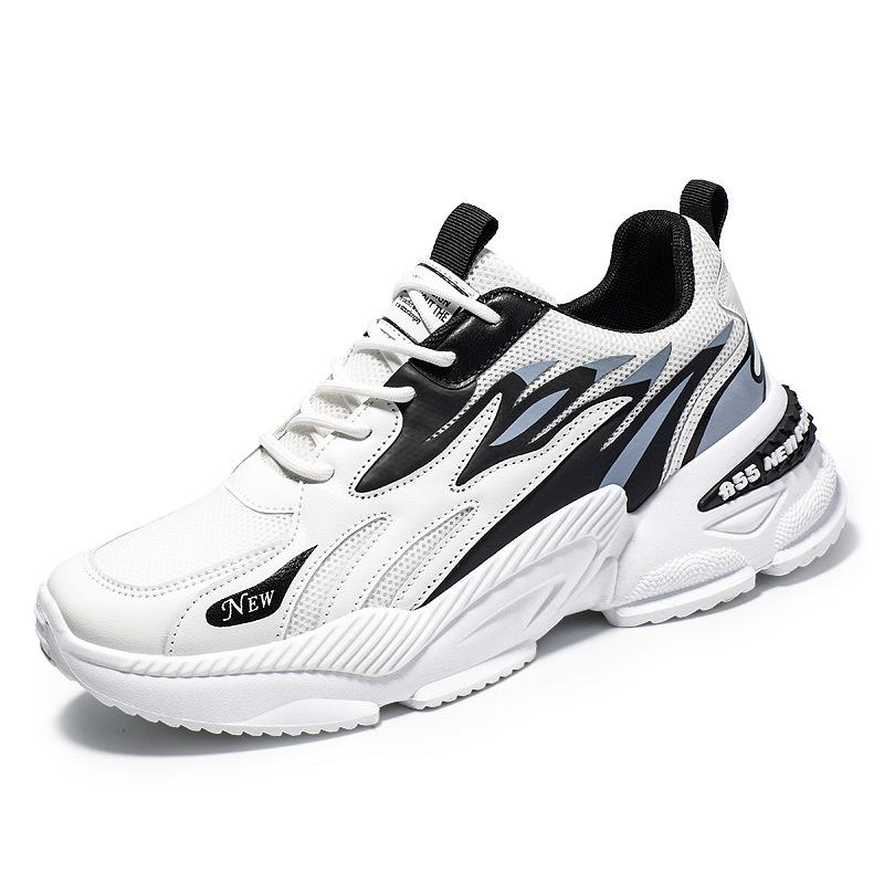 Men's Sneakers Breathable Comfort Running Shoes Street Fashion Casual Lace-Up Sports Shoes