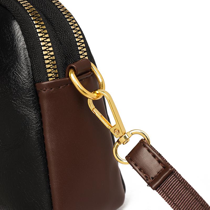 Borsa a Spalla Vintage Borsa per Madre di Mezza Età Donna Multistrato Grande Capacità Borsa a Tracolla Goffrata