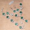 Emerald Quartz Gemstone Handmade Ethnic Jewelry Necklace Set 18-20''