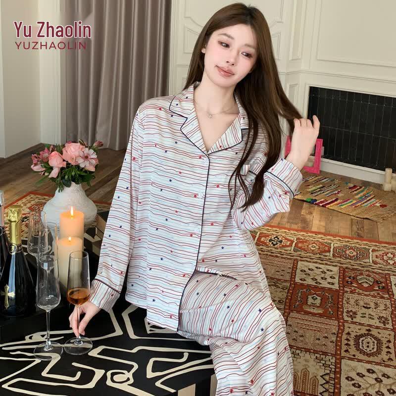 YUZHAOLIN Women s Long Sleeve Pajama & Loungewear Set M