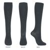 Naigai Comfort Cotton Blend Compression Socks Support High Socks with Deodorizing Yarn in the Toe and and a Smoothing Size 03022390 Gray Women's