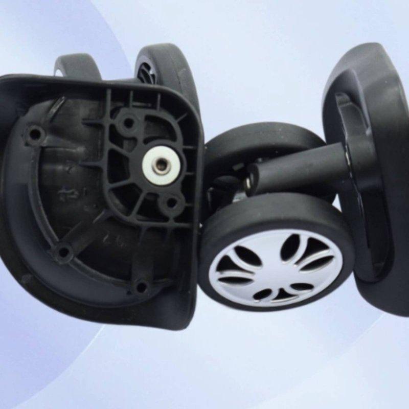 Luggage Caster Wheel Long-Lasting Rotating Suitcase Wheel Travel Gear Wear-Resistant Easy To Install