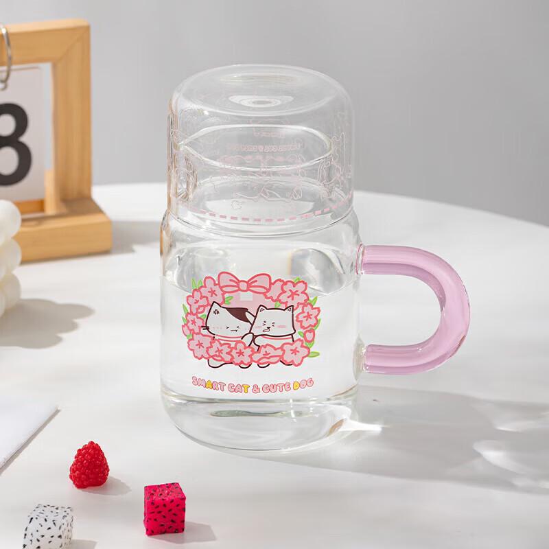 Cute Pet High Borosilicate Glass Pot & Cup Set