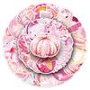 50 Pink Ocean Sea Turtle & Jellyfish Stickers for Water Cups, Desktops & Headphones