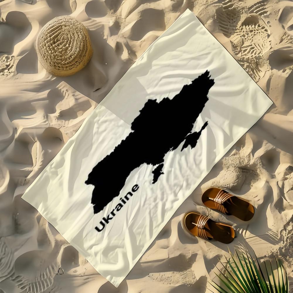 Nation Ukraine Towel Beach Towels Yoga Gym Lightweight Portable For Swimming Shower Travel Sports Accessories Sandproof