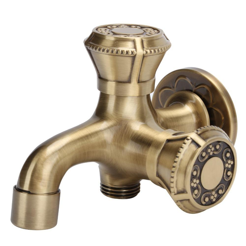 Single Cold Water Water Tap Brass Faucet Retro Washing Machine Faucet Kitchen