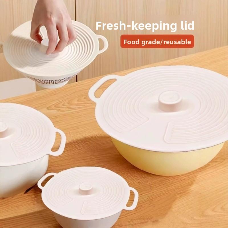 Household Food-grade Silicone Food Storage Lids for Pots, Pans, Plates, Cups, Microwave Oven Splash Guards, and Sealing Lids