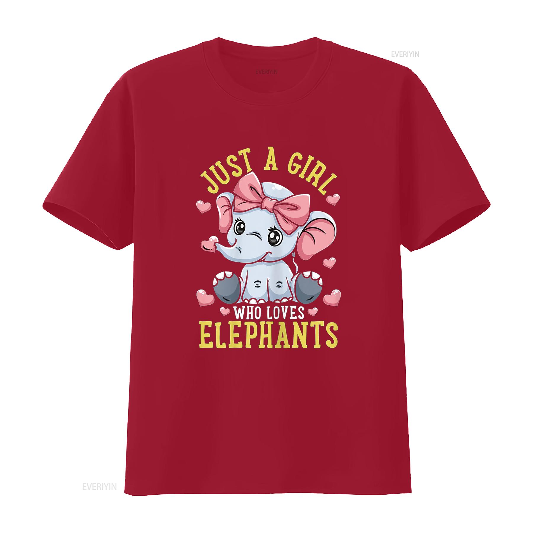 

Elephant Lover Just a Girl Who Loves Elephants T Shirt vintage Washed Stylish graphic Slightly streetwear designer clothes S