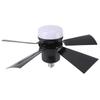Ceiling Fan Light Dimmable 3 Color Temp 3 Wind Speed 1H 2H 4H Timer E26 Small Fan Lamp with Remote for Bedroom Kitchen