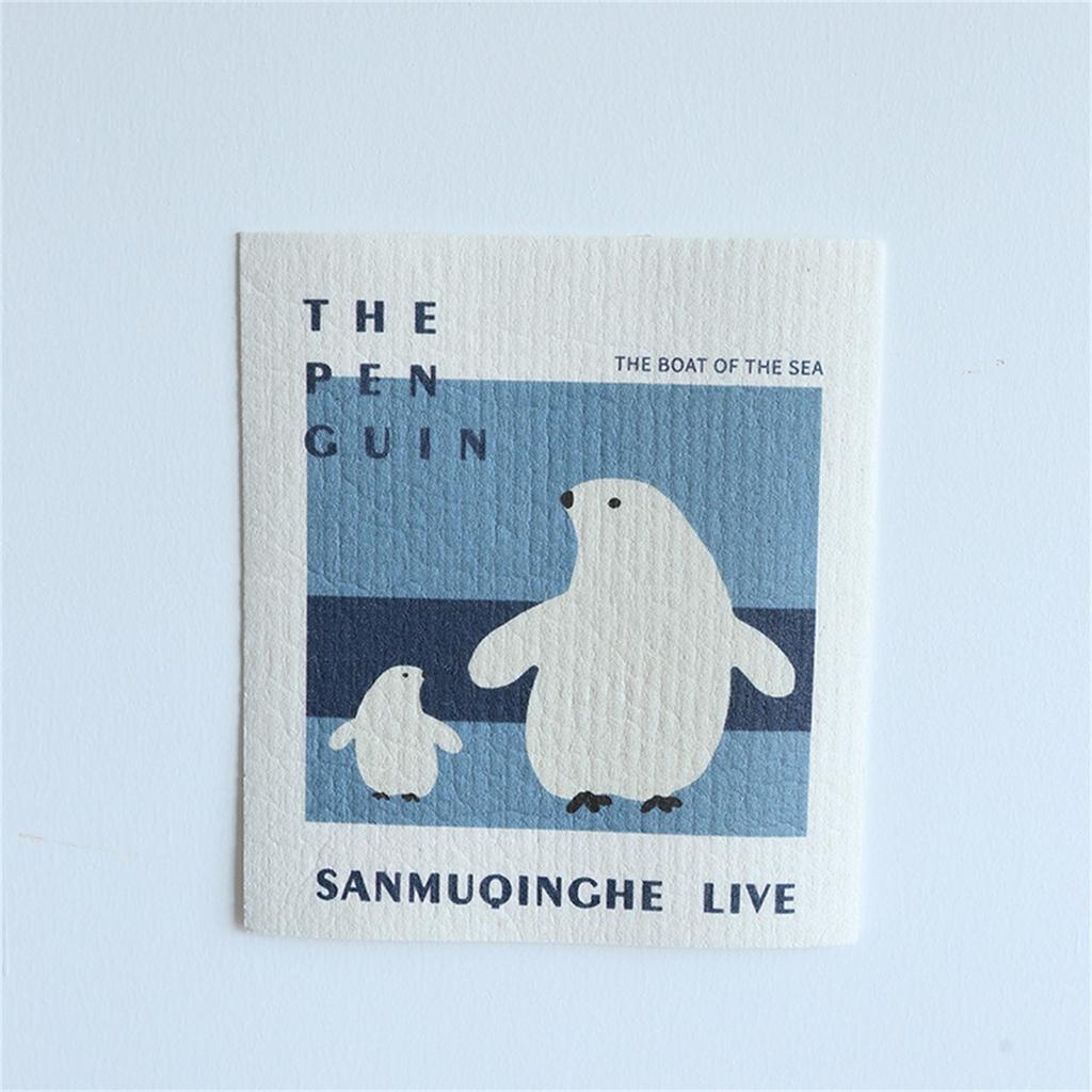 Reusable Paper Towels Dish Cloths For Washing Dishes Wood Pulp Cotton Dishcloth Dish Rags For Kitchen