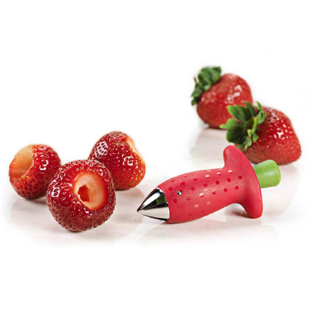 Hogar y cocina Fovely Strawberry Huller Strawberry Berry Stem Leaves