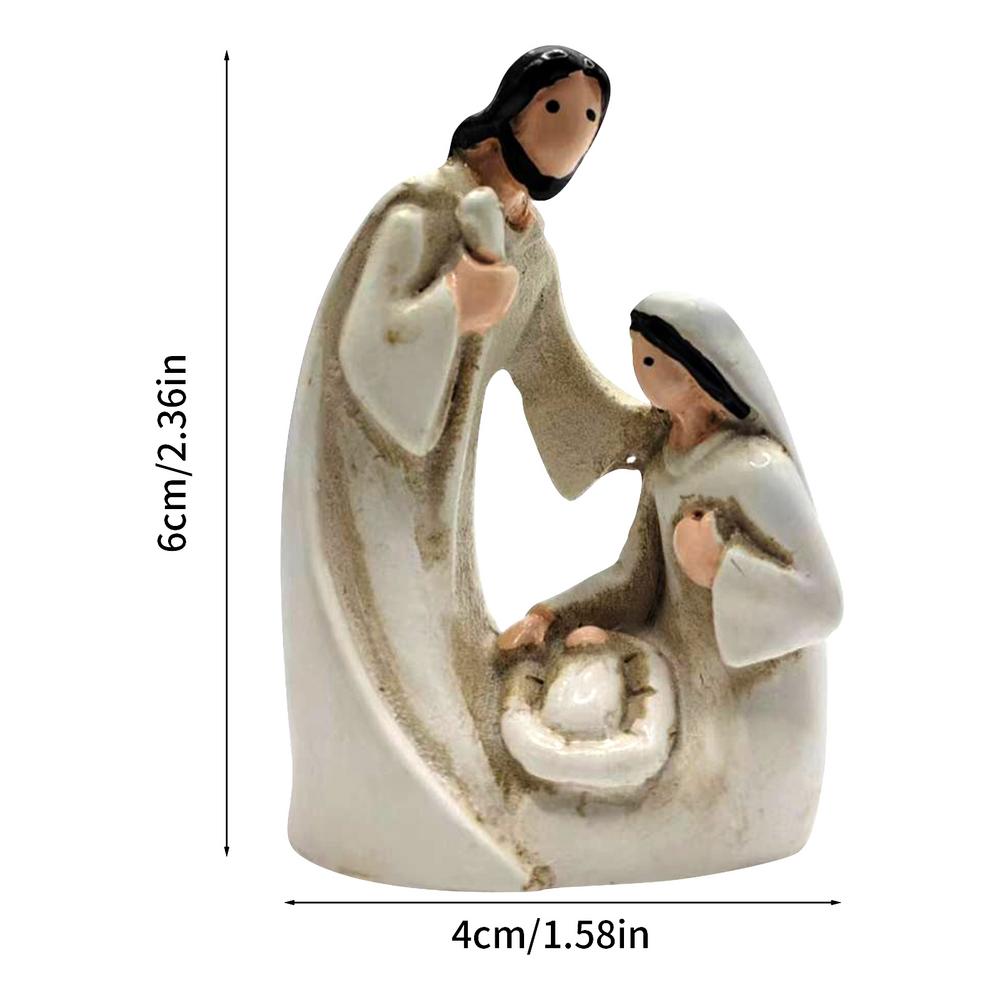 

Святое семейство статуэтка из смолы Рождество Адвент Статуэтка Иосиф Дева Мария Украшение Скульптура Рождение Иисуса Украшение для дома