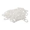 50pcs Curtain Folding Hooks Window Curtain Hanger Hanging Hook Strong Tension Clip Holder Poles Tracks Household Accessories