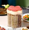 5-in-1 Airtight Seasoning Jar with Labels – Moisture-Proof Flip-Top for Home & BBQ Use.