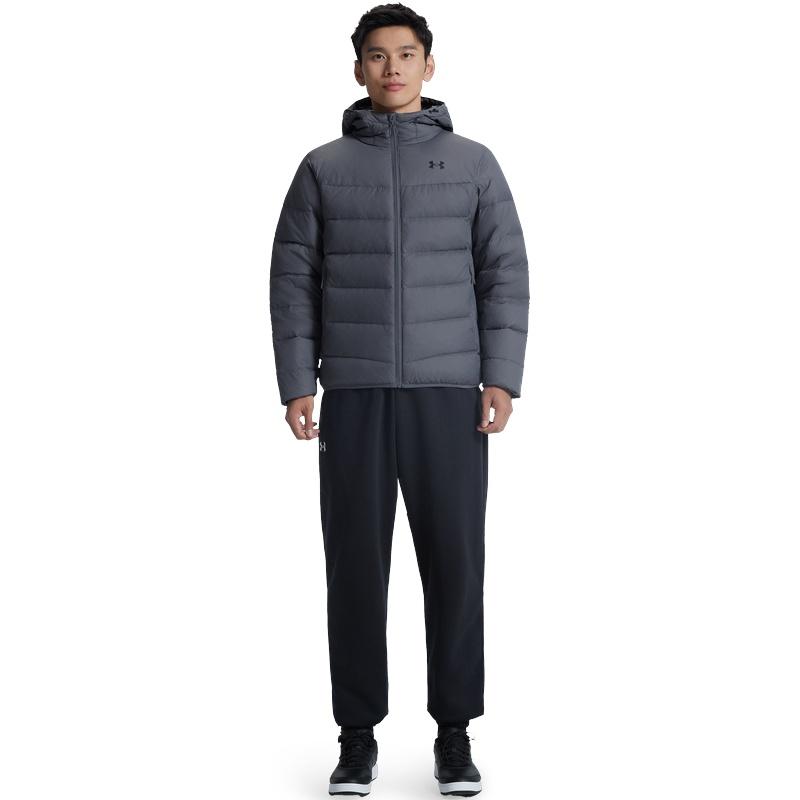Under Armour Down Jackets Men's Gray Hooded Moderate Other 6011315-025