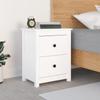Day and Night - Day and Night Bedside Table Solid White Pine Wood 50x35x61.5 Cm