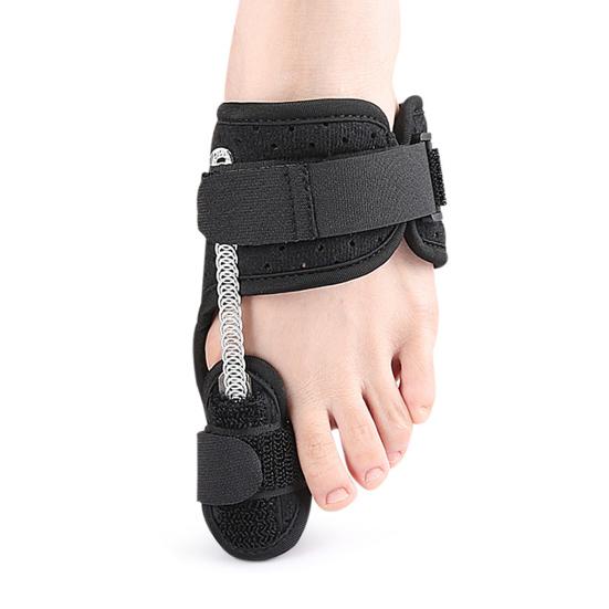 

Корректор косточки большого пальца стопы для мужчин и женщин, ортопедическая шина для косточки большого пальца стопы для облегчения боли, регулируемый корректор косточки большого пальца стопы, выпрямитель пальцев стопы для Hallux Right Foot чёрный