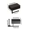 Stainless Steel Toilet Paper Holder Self-Adhesive Storage Box Toilet Roll Rack with Shelf Multi-Functional Strong Load Bearing