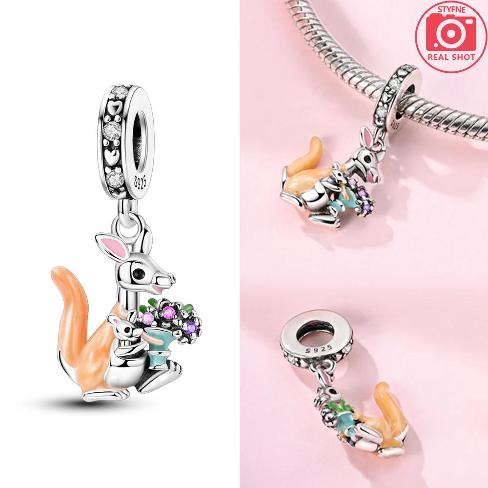 Mother Heart Charm Love Pendant Bead For Woman Fit Original New Copper Bracelet Diy Jewelry Gift For Mom